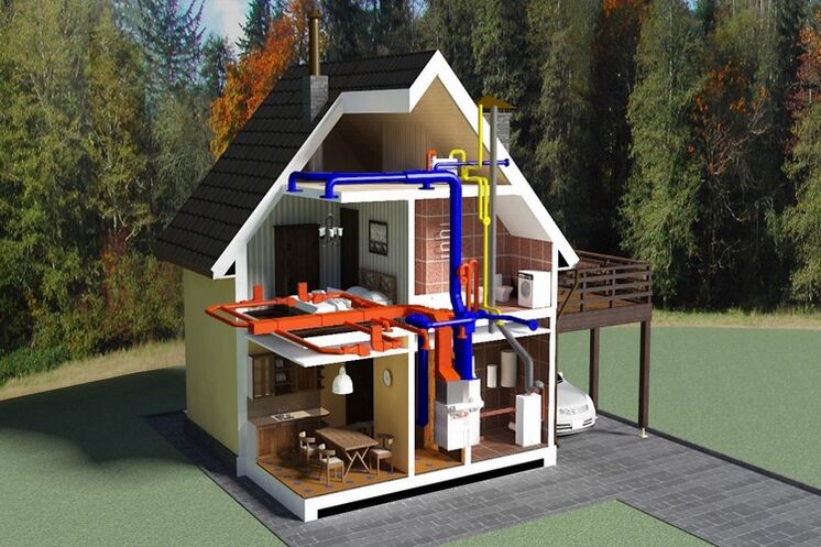 house construction with energy saving technologies